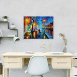 Schilderen op nummer Stad in de Nacht