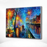 Schilderen op nummer Stad in de Nacht