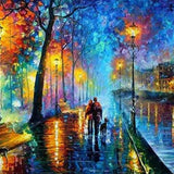 Schilderen op nummer Stad in de Nacht