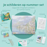 Schilderen op nummer Stadje bij de Bergen