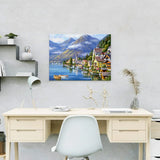 Schilderen op nummer Stadje bij de Bergen