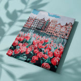 Schilderen op nummer Stad met Bloemen