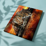 Schilderen op nummer Tijger Zonsondergang