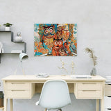 Schilderen op nummer Uilen