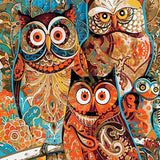 Schilderen op nummer Uilen