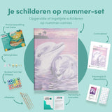 Schilderen op nummer Verliefde Dolfijnen
