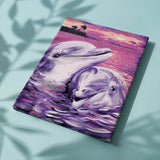 Schilderen op nummer Verliefde Dolfijnen