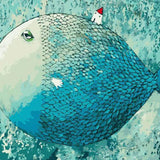 Schilderen op nummer Vis met Huisje