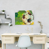 Schilderen op nummer Voetbal Groen Geel