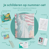 Schilderen op nummer Vrijheidsbeeld Amerika