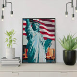 Schilderen op nummer Vrijheidsbeeld Amerika
