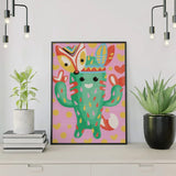 Schilderen op nummer Vrolijke Cactus