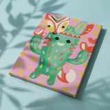 Schilderen op nummer Vrolijke Cactus