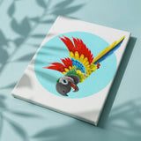 Schilderen op nummer Vrolijke Papegaai