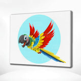 Schilderen op nummer Vrolijke Papegaai
