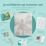 Schilderen op nummer Vrouw in Stad