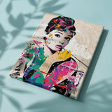 Schilderen op nummer Vrouw met Gekleurde Tinten