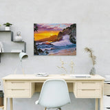 Schilderen op nummer Zee met Zonsondergang