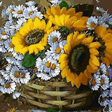 Schilderen op nummer Zonnebloemen en Kamille