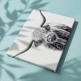 Schilderen op nummer Zwart Wit Schotse Hooglander