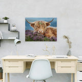 Schilderen op nummer Schotse Hooglander met Bloemen