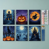 Spookachtige nachten-collectie - Schilderen op Nummer Mini Set van 6