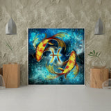 Diamond Painting Sterrenbeeld Vissen