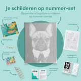 Schilderen op nummer Stoere Bulldog