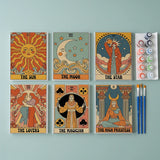 Tarot Vibe Collectie - Schilderen op Nummer Mini Set van 6
