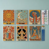 Tarot Vibe Collectie - Schilderen op Nummer Mini Set van 6