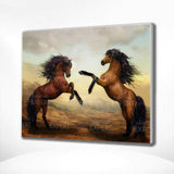 Schilderen op Nummer Twee Paarden