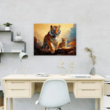 Diamond Painting Twee Tijgers