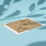 Diamond Painting Twee vogeltjes tussen esdoornbladeren (herfst) Japan