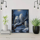 Diamond Painting Uilen in de Sneeuw