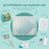 Schilderen op nummer Vis met Huisje