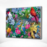 Diamond Painting Vogels en Bloemetjes