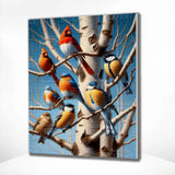 Diamond Painting Vogels in een Boom