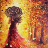 Schilderen op Nummer Vrouw Herfst