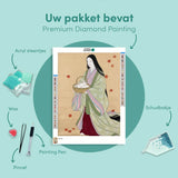 Diamond Painting Witte Konijnen in de Herfstmand Japan