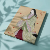 Schilderen op Nummer Witte Konijnen in de Herfstmand Japan