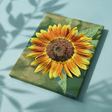 Schilderen op nummer Zonnebloem Geel Oranje