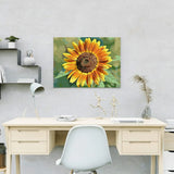 Schilderen op nummer Zonnebloem Geel Oranje