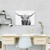 Schilderen op nummer Zwart Wit Schotse Hooglander