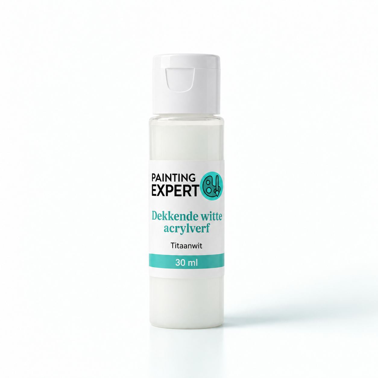 Painting Expert dekkende witte acrylverf in een flesje van 30 ml