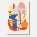 Abstract Portret schilderen op nummer