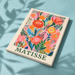 Bloemenposter als afgewerkt canvas