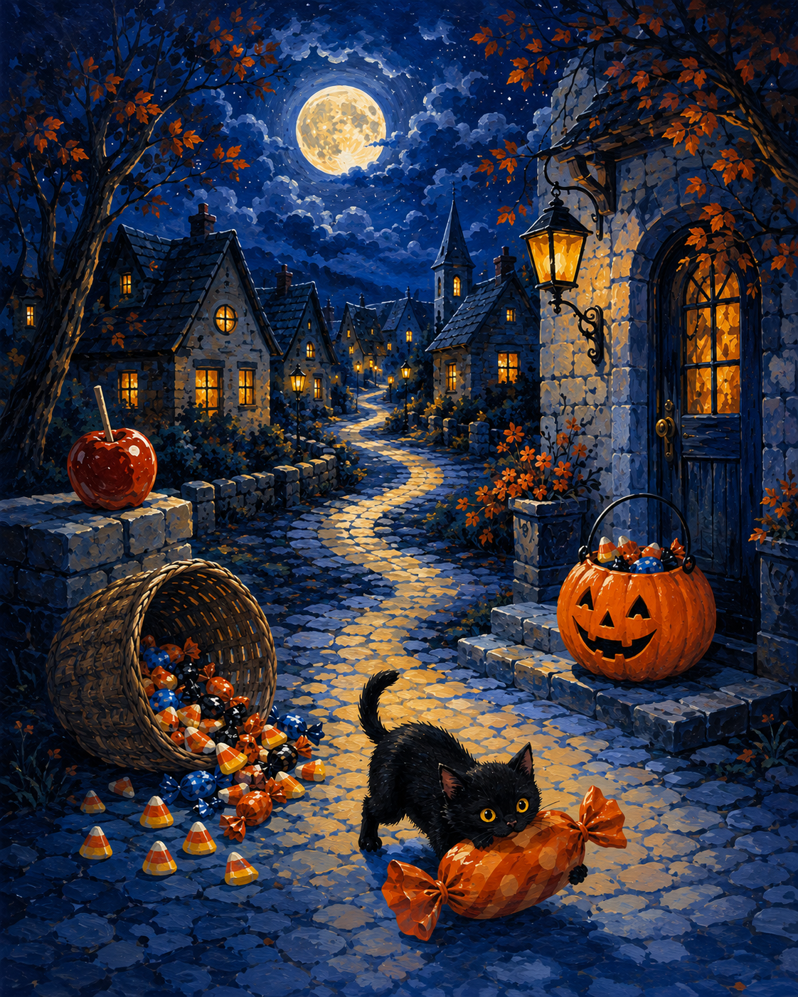 Schilderen op nummer Buit uit de spooknacht – Halloween