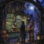 Schilderen op nummer De apotheek van de nacht – Halloween