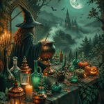 Schilderen op nummer De tafel met duizend drankjes – Halloween