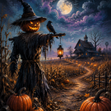 Schilderen op nummer De wachter van het verlaten veld – Halloween